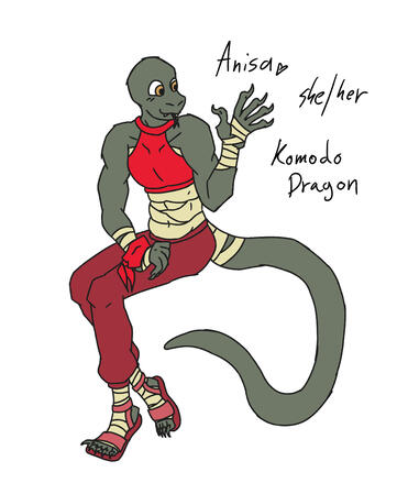 Anisa, komodo dragon