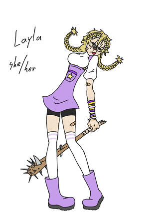 Layla, melee fighter